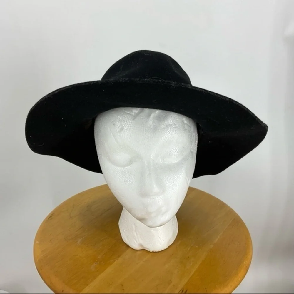 Angela Williams Black wool hat OS - Picture 4 of 9